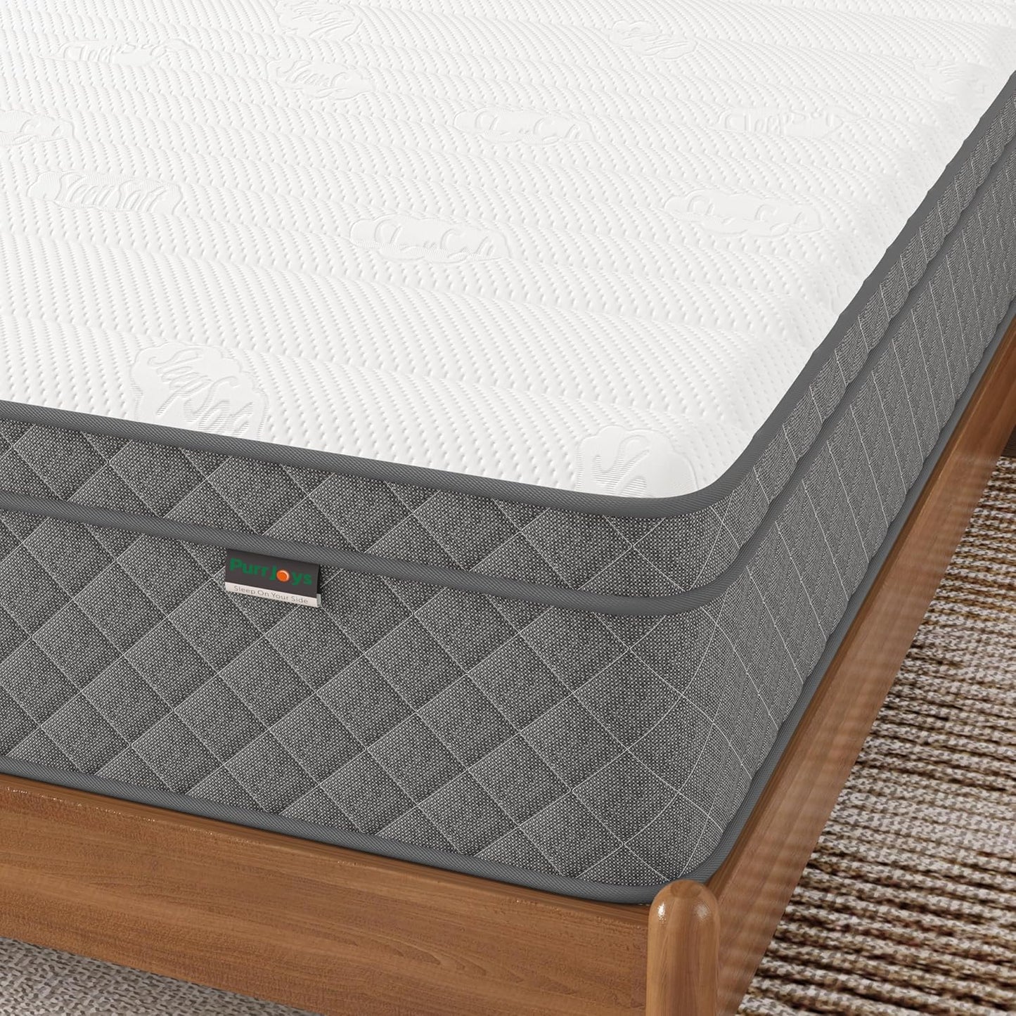12’’ Queen Hybrid Mattress with Cooling Gel and Medium Firm support