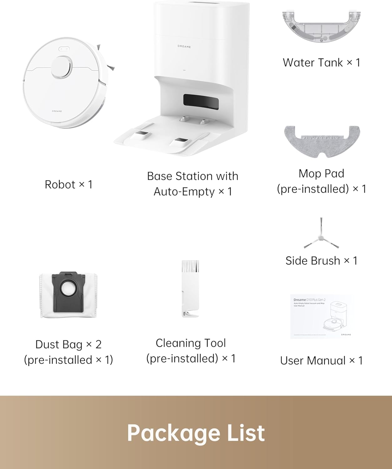 DREAME D10 Plus Gen 2 Robot Vacuum and Mop