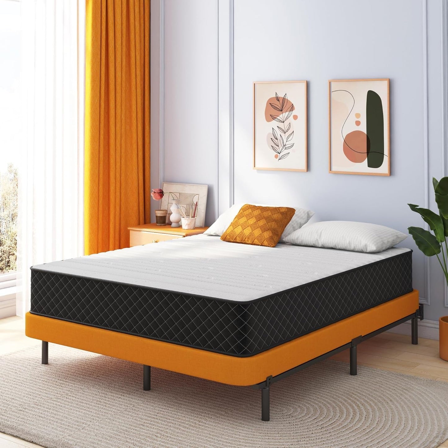 Swbvs Queen Hybrid Mattress – 12″ Memory Foam & Pocket Spring