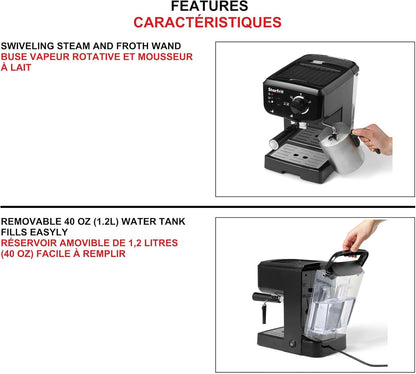 Starfrit Espresso & Cappuccino Coffee Machine – 1.2L
