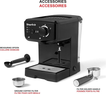 Starfrit Espresso & Cappuccino Coffee Machine – 1.2L