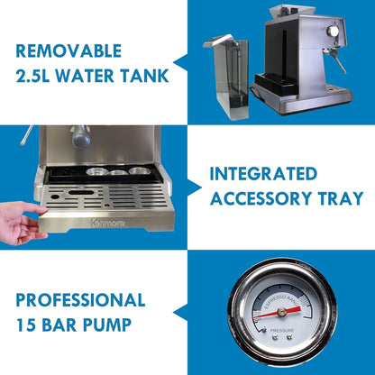 The Kenmore Espresso Machine with Grinder