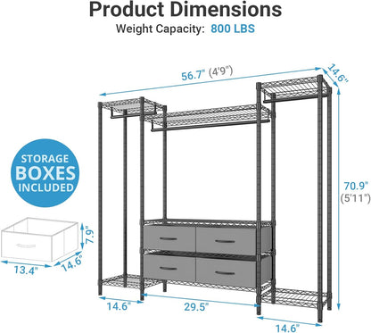 VIPEK V20 Heavy Duty Wire Garment Rack