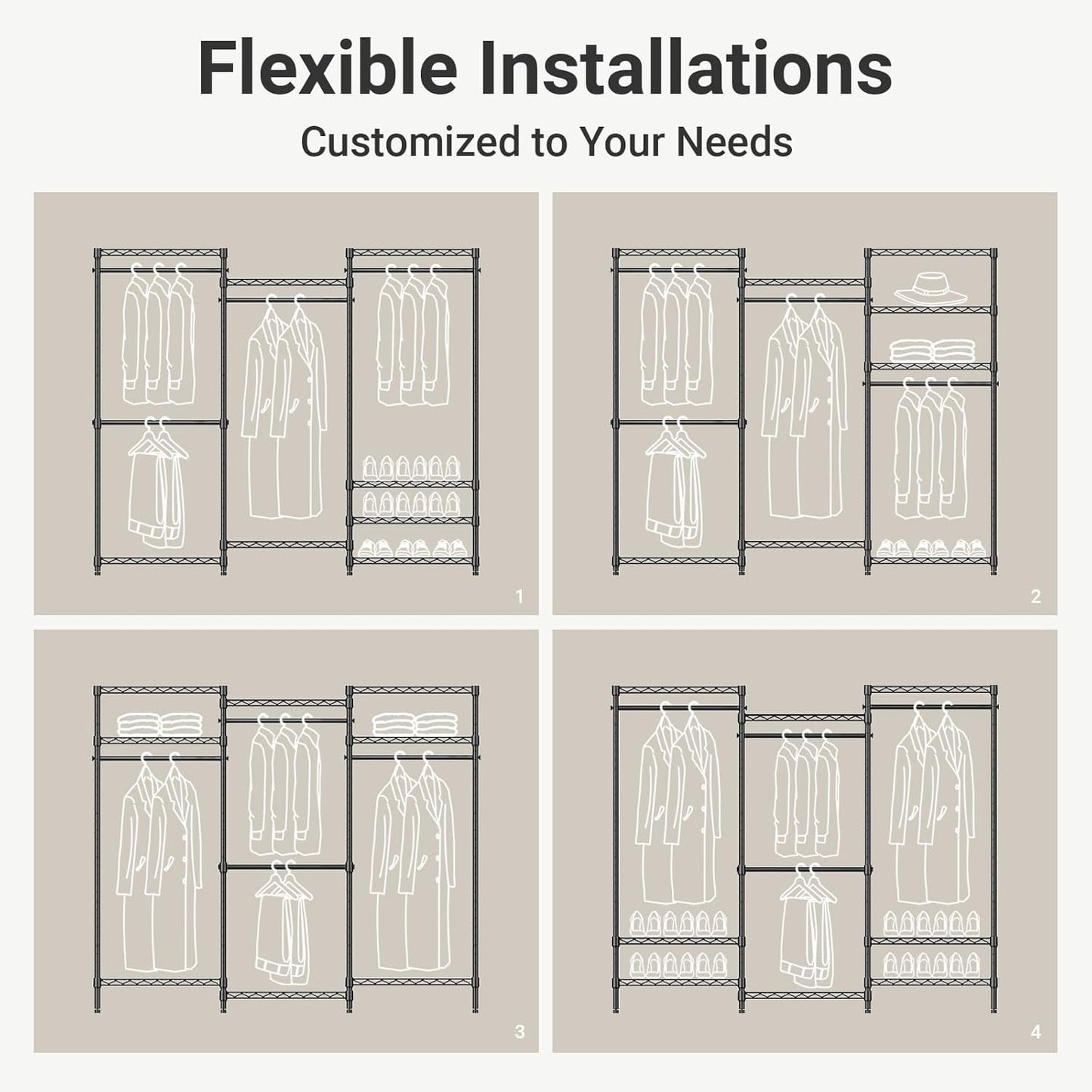 VIPEK V5 Portable Closet Wardrobe Heavy Duty Clothes Rack