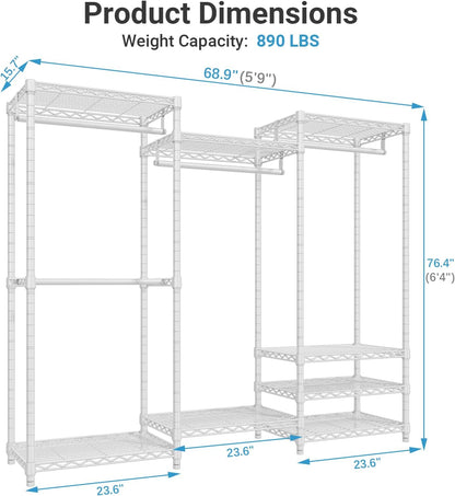 VIPEK V5 Heavy Duty Portable Closet Wardrobe Rack