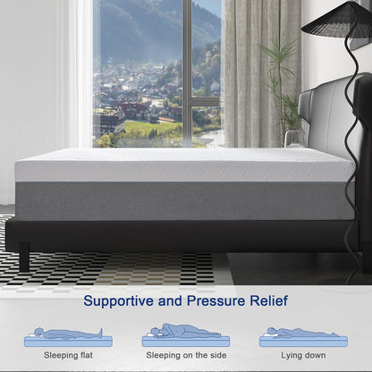 Lukace Queen Size 10-Inch Memory Foam Mattress