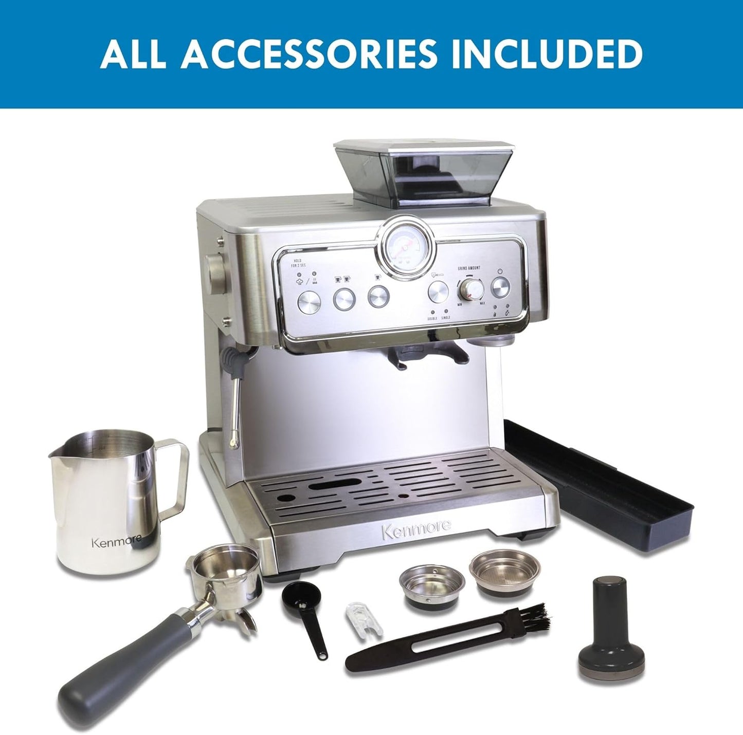 The Kenmore Espresso Machine with Grinder