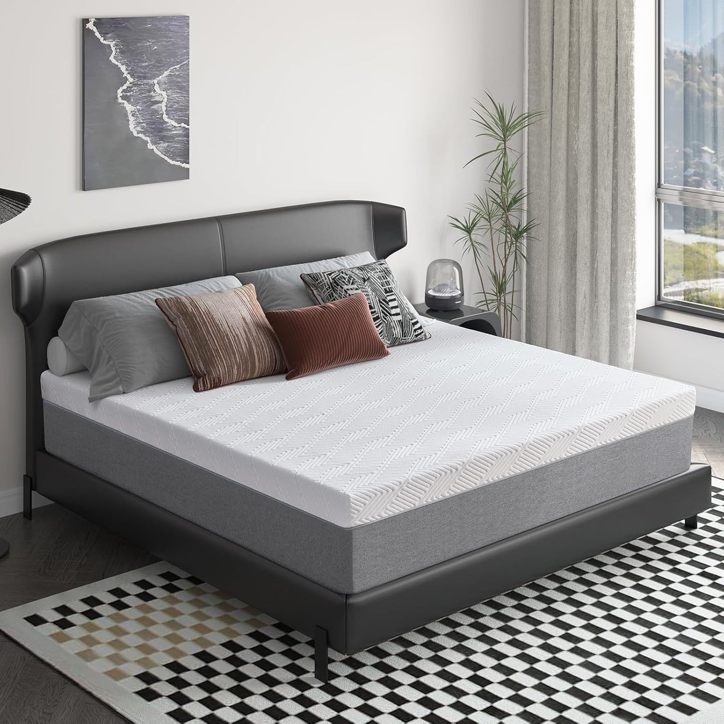 Lukace Queen Size 10-Inch Memory Foam Mattress