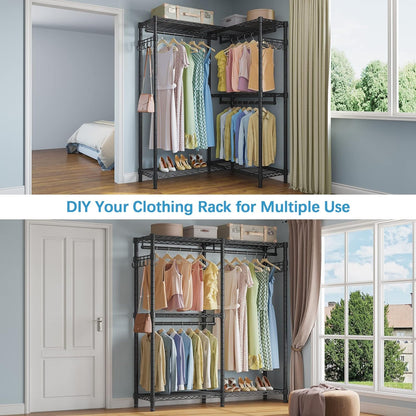 VIPEK L4 L-Shaped Garment Rack Heavy Duty Corner Closet