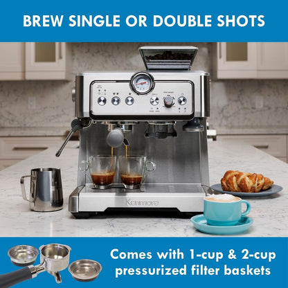 The Kenmore Espresso Machine with Grinder