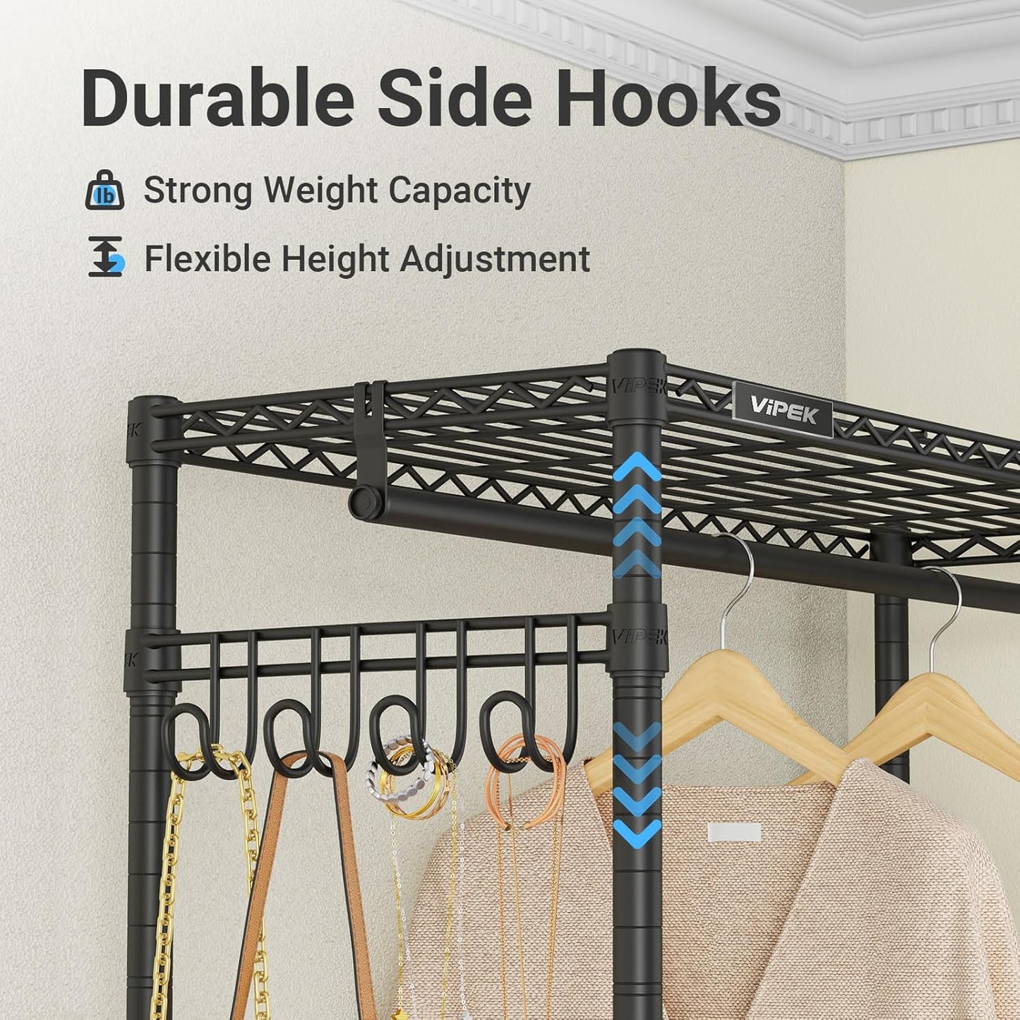 VIPEK L4 L-Shaped Garment Rack Heavy Duty Corner Closet