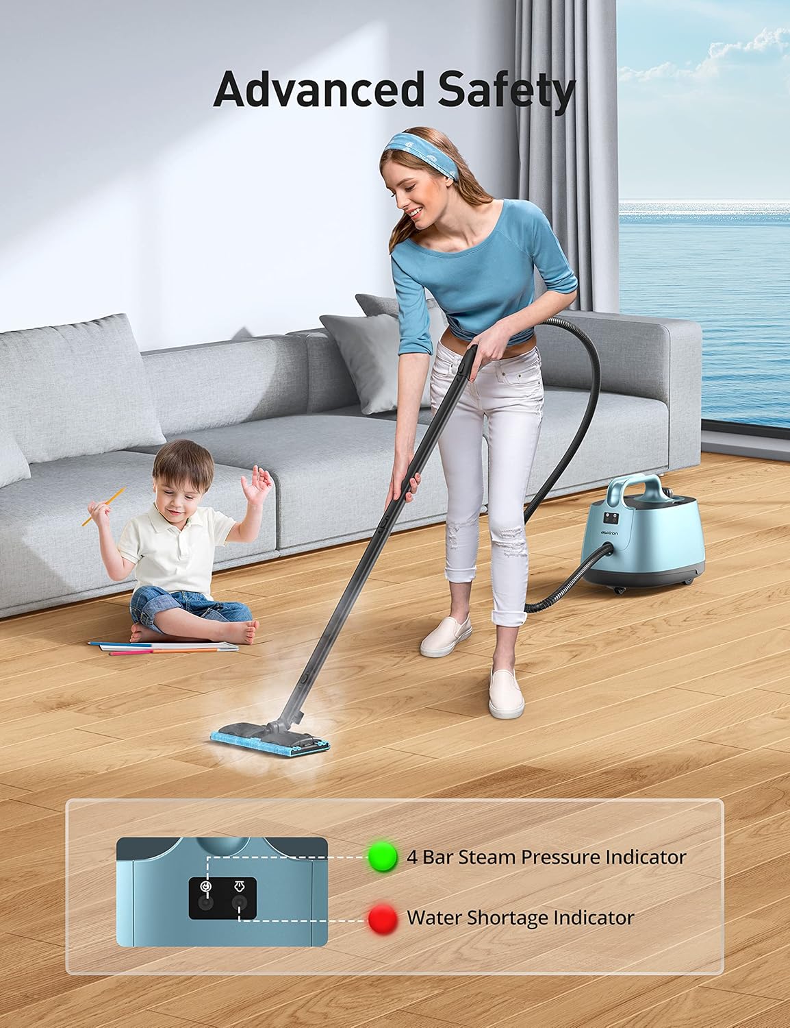 The Aspiron Portable Steam Cleaner