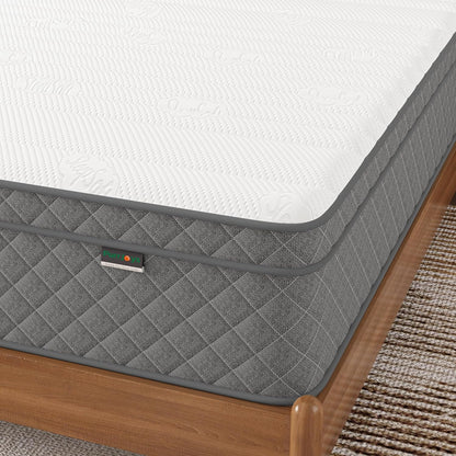 12’’ Queen Hybrid Mattress with Cooling Gel and Medium Firm support