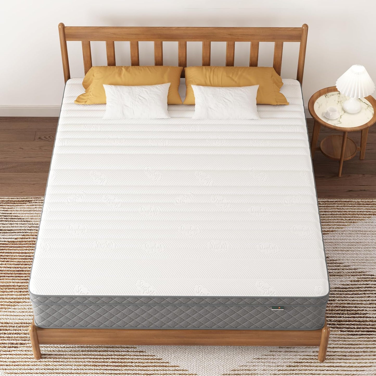 12’’ Queen Hybrid Mattress with Cooling Gel and Medium Firm support