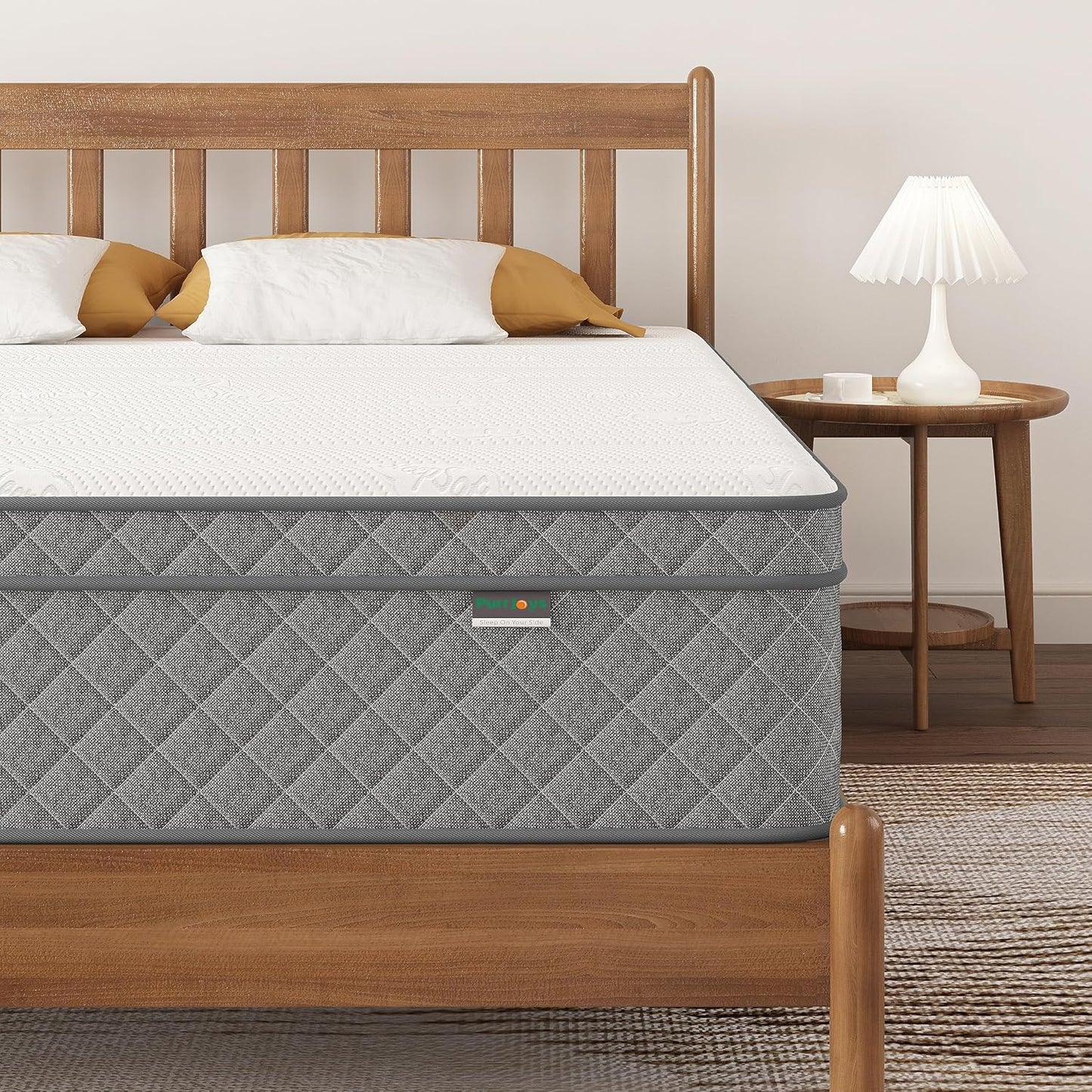 12’’ Queen Hybrid Mattress with Cooling Gel and Medium Firm support