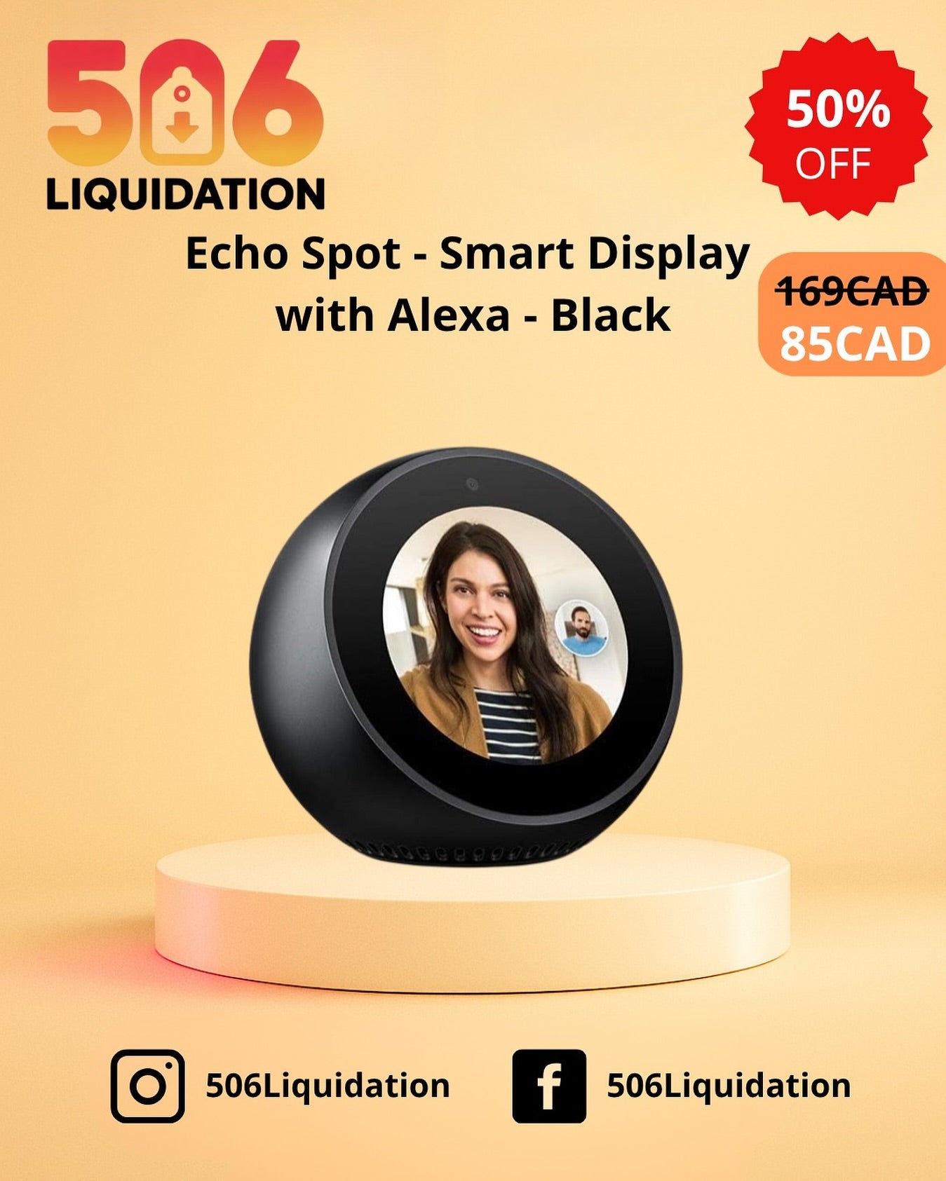 Echo Spot – Smart Display with Alexa