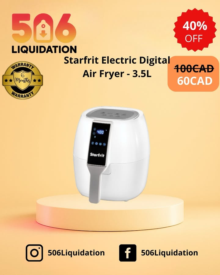 The Starfrit 3.5L Electric Digital Air Fryer