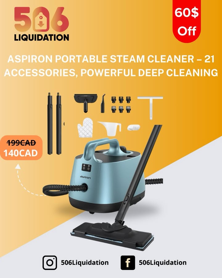 The Aspiron Portable Steam Cleaner