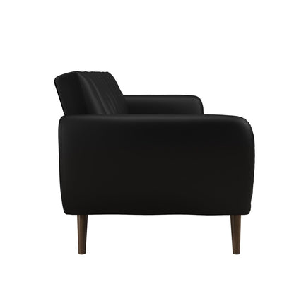 Dorel Novogratz Brittany Futon Sofa Bed – Black Faux Leather