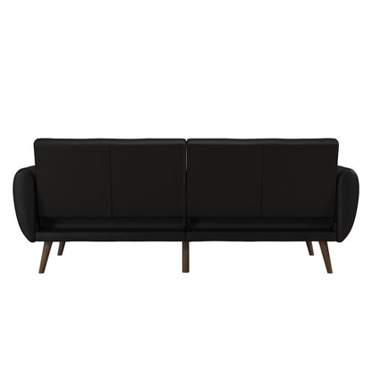 Dorel Novogratz Brittany Futon Sofa Bed – Black Faux Leather